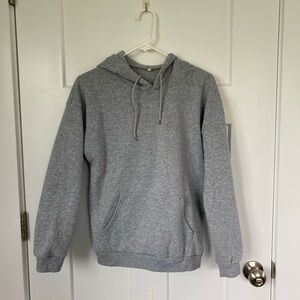 Oversized Gray Hoodie Sweatshirt